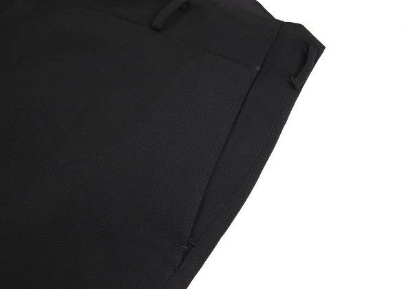 ヨウジヤマモト プールオムYohji Yamamoto POUR HOMME ウールギャバサスペンダーボタンパンツ 黒6 K-82067_003