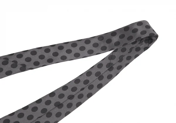 ヨウジヤマモトYohji Yamamoto シルクドットジャカードネクタイ 黒グレー K-82071_007