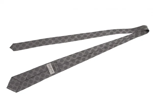 ヨウジヤマモト プールオムYohji Yamamoto POUR HOMME シルクドットピンドットジャカードネクタイ グレー濃淡 K-82086_006