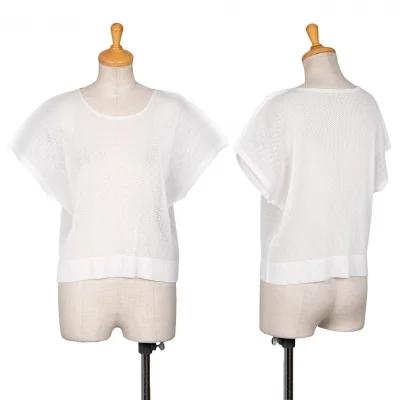 プリーツプリーズPLEATS PLEASE メッシュプリーツドルマントップス