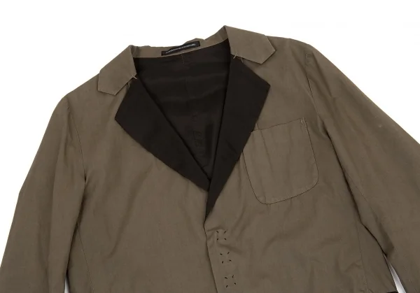 ワイズY's リバーシブルスナップボタンジャケット カーキ2 K-82129_004