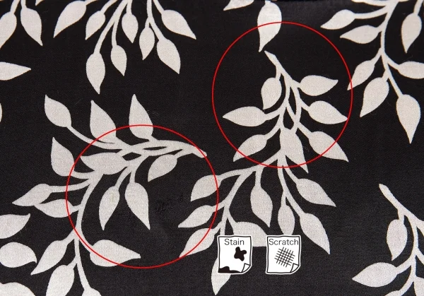 ワイズY's ボタニカルレーヨンノースリーブワンピース 黒グレーM位 K-82140_004