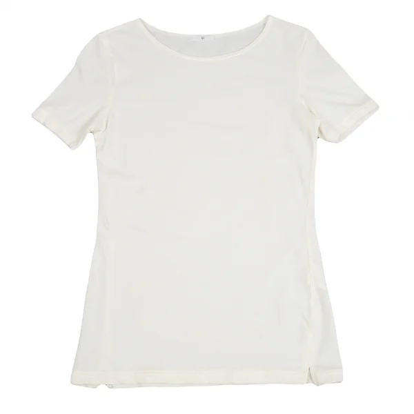 Y's Stretched T Shirt Ivory S-M K-82146_001
