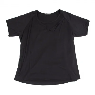 ワイズフォーメンY's for men 製品染めレイヤードデザインビッグシルエットTシャツ