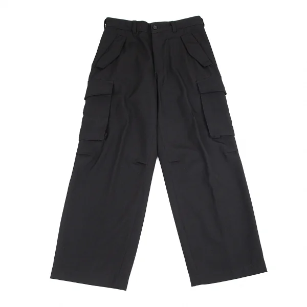 Y's for men Wool Cargo Pants Black 2 K-82177_001