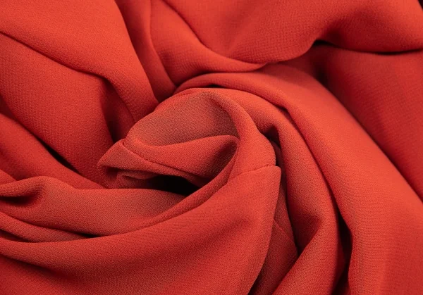 トリココムデギャルソンtricot COMME des GARCONS ポリジョーゼット半袖ブラウス 朱赤M位 K-82185_009