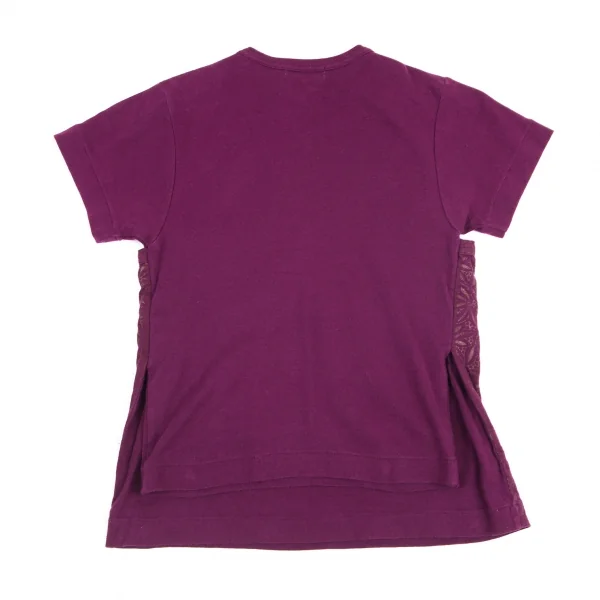 コムデギャルソンCOMME des GARCONS タンクトップ貼り付けデザインTシャツ 紫S位 K-82206_011