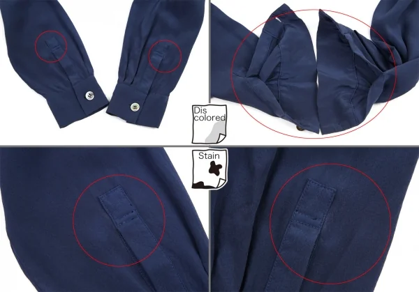 ヨウジヤマモト ノアールYohji Yamamoto NOIR シルク絞り染めボレロ 紺2 K-82215_007