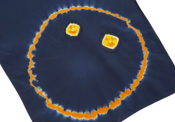 ヨウジヤマモト ノアールYohji Yamamoto NOIR シルク絞り染めボレロ 紺2 K-82215_009