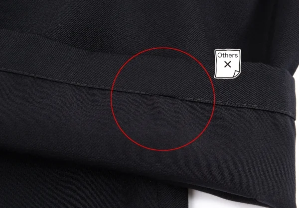 Y's for men Wool Stitched Shirring Pants K-82239_010