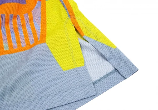 イッセイミヤケ ミーISSEY MIYAKE me メッシュグラフィック編み替えノースリーブチュニック マルチF K-82269_008