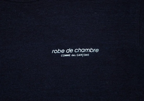 ローブドシャンブル コムデギャルソンrobe de chambre COMME des GARCONS 染めロゴTシャツ インディゴM位 K-82295_003