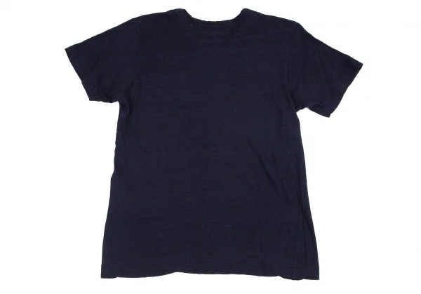 ローブドシャンブル コムデギャルソンrobe de chambre COMME des GARCONS 染めロゴTシャツ インディゴM位 K-82295_007