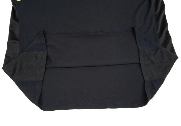 イッセイミヤケ フェットISSEY MIYAKE FETE プリント切替ハイネックカットソー 濃紺黒M位 K-82341_015