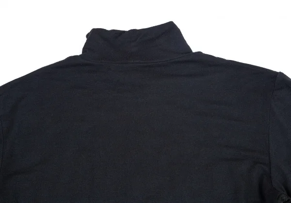 イッセイミヤケ フェットISSEY MIYAKE FETE プリント切替ハイネックカットソー 濃紺黒M位 K-82341_017