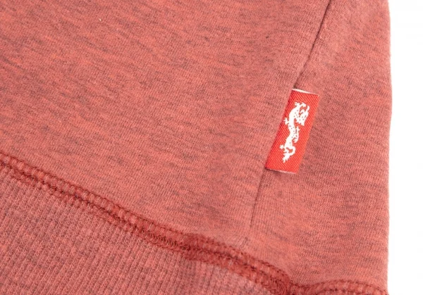 ヴィヴィアンタムVIVIENNETAM ドラゴン刺繍七分袖ストレッチスウェット 赤0 K-82346_014