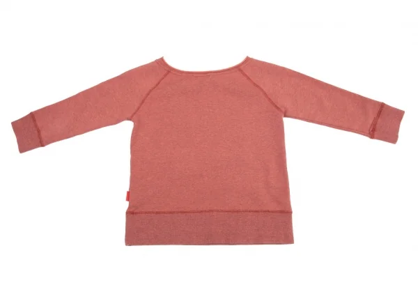 ヴィヴィアンタムVIVIENNETAM ドラゴン刺繍七分袖ストレッチスウェット 赤0 K-82346_017