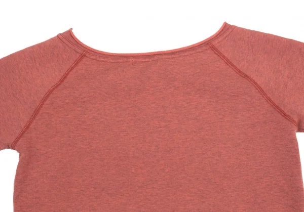 ヴィヴィアンタムVIVIENNETAM ドラゴン刺繍七分袖ストレッチスウェット 赤0 K-82346_018