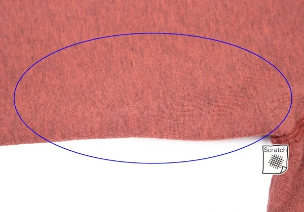 ヴィヴィアンタムVIVIENNETAM ドラゴン刺繍七分袖ストレッチスウェット 赤0 K-82346_008