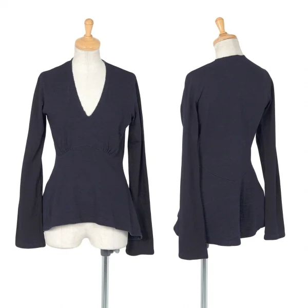 45rpm 染めVネックトップス インディゴ1 K-82351_001