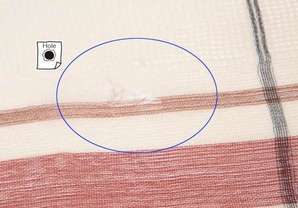 イッセイミヤケISSEY MIYAKE チェックストール ベージュ赤 K-82355_005