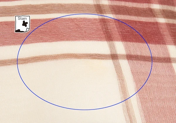 イッセイミヤケISSEY MIYAKE チェックストール ベージュ赤 K-82355_006