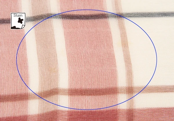 イッセイミヤケISSEY MIYAKE チェックストール ベージュ赤 K-82355_007