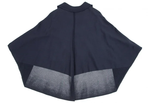 イッセイミヤケ エーポックISSEY MIYAKE A・POC ポンチョデザインジャケット 紺2 K-82418_013