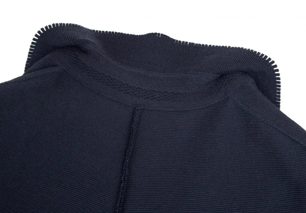 イッセイミヤケ エーポックISSEY MIYAKE A・POC ポンチョデザインジャケット 紺2 K-82418_015
