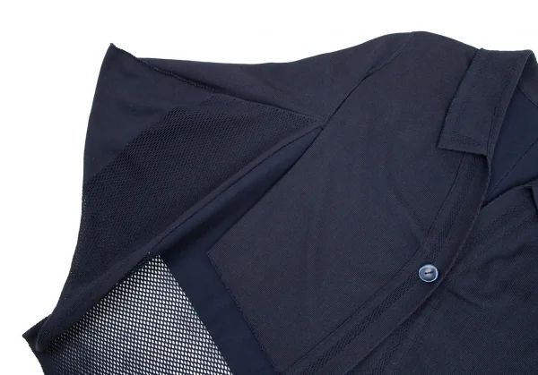 イッセイミヤケ エーポックISSEY MIYAKE A・POC ポンチョデザインジャケット 紺2 K-82418_007