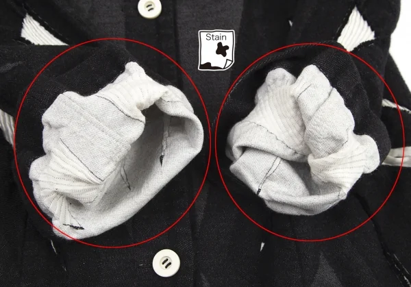 イッセイミヤケISSEY MIYAKE プリーツ織り変え幾何学ジャガードジャケット 黒グレー白2 K-82440_009