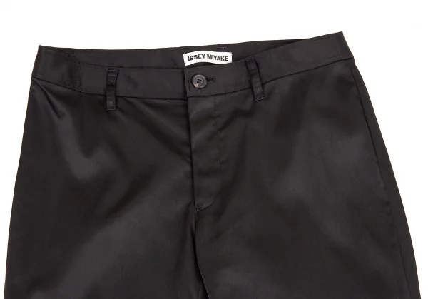 イッセイミヤケISSEY MIYAKE ナイロンストレッチ裾ジップ