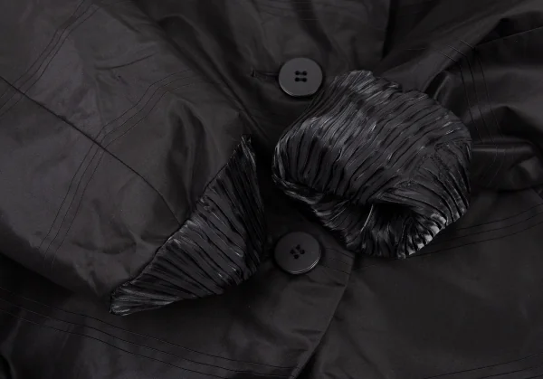 ISSEY MIYAKE　FETE プリーツボリュームジャケット　ブラック 中古・古着通販】ISSEY MIYAKE FETE A-POC (イッセイミヤケフェット