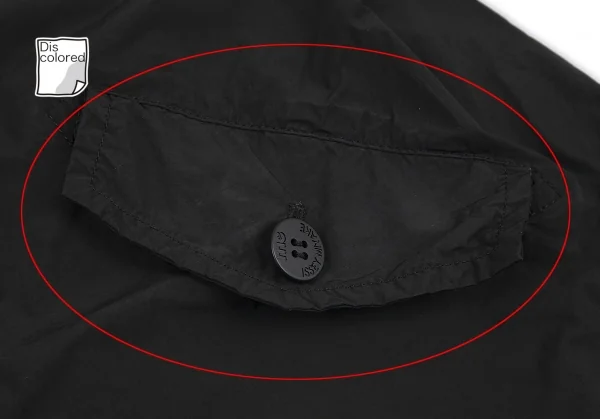 イッセイミヤケミーISSEY MIYAKE me ポリナイロンステンカラーコート 黒M位 K-82502_011