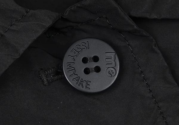 イッセイミヤケミーISSEY MIYAKE me ポリナイロンステンカラーコート 黒M位 K-82502_007