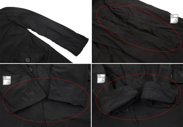 イッセイミヤケミーISSEY MIYAKE me ポリナイロンステンカラーコート 黒M位 K-82502_008
