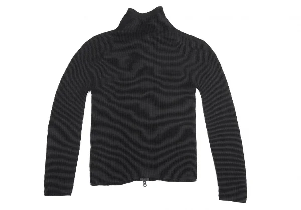 イッセイミヤケミーISSEY MIYAKE me ブロックプリーツジップブルゾン 黒M位 K-82505_010