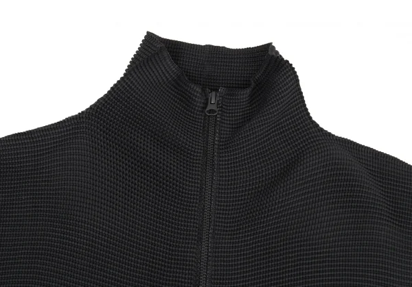 イッセイミヤケミーISSEY MIYAKE me ブロックプリーツジップブルゾン 黒M位 K-82505_003