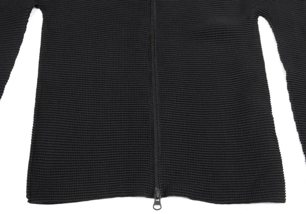 イッセイミヤケミーISSEY MIYAKE me ブロックプリーツジップブルゾン 黒M位 K-82505_007