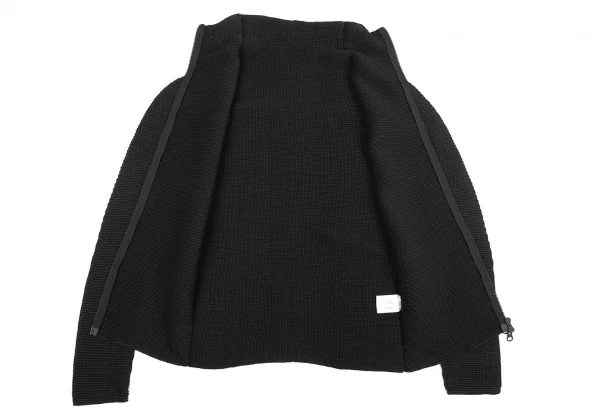 イッセイミヤケミーISSEY MIYAKE me ブロックプリーツジップブルゾン 黒M位 K-82505_009