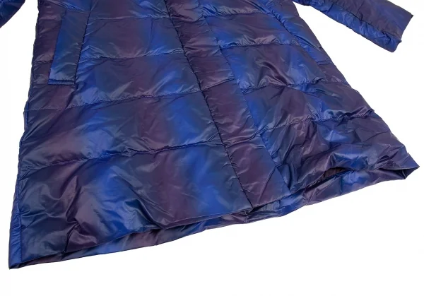 プリーツプリーズPLEATS PLEASE グラデーショングラフィックダウンコート 青5 K-82529_008