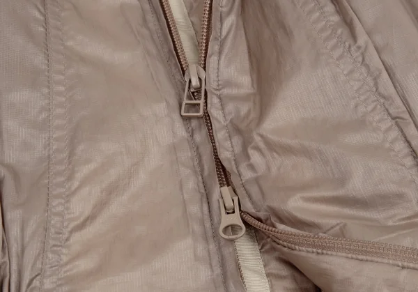 イッセイミヤケ フェットISSEY MIYAKE FETE ジップアップ中綿ウインドブレーカーコート ピンクモカ2 K-82543_010