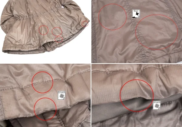 イッセイミヤケ フェットISSEY MIYAKE FETE ジップアップ中綿ウインドブレーカーコート ピンクモカ2 K-82543_015