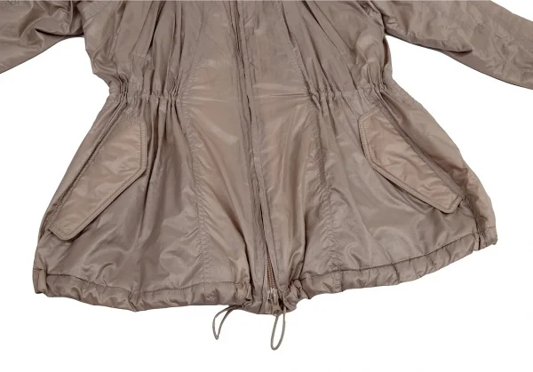 イッセイミヤケ フェットISSEY MIYAKE FETE ジップアップ中綿ウインドブレーカーコート ピンクモカ2 K-82543_008