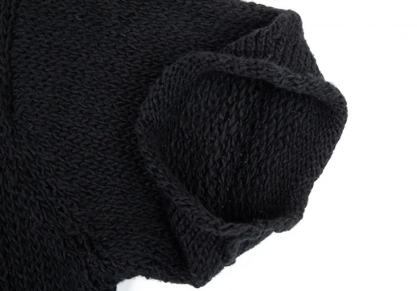 ヨウジヤマモト プール オムYohji Yamamoto POUR HOMME １Bニットポロシャツ 黒3 K-82593_006