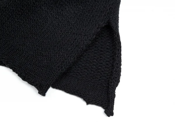 ヨウジヤマモト プール オムYohji Yamamoto POUR HOMME １Bニットポロシャツ 黒3 K-82593_008