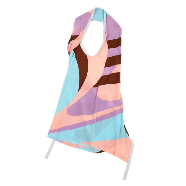 ヨウジヤマモト ファムYohji Yamamoto FEMME ホルターネックシルクトップス マルチ2 K-82597_002