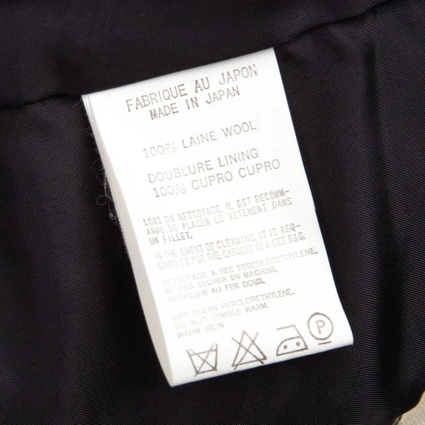 ヨウジヤマモト ファムYohji Yamamoto FEMME 千鳥織りウールジャケット 白黒2 K-82599_018