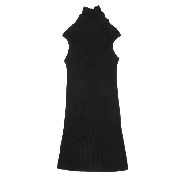 ヨウジヤマモト ファムYohji Yamamoto FEMME テンセルハイネックロングノースリーブ 黒3 K-82607_013