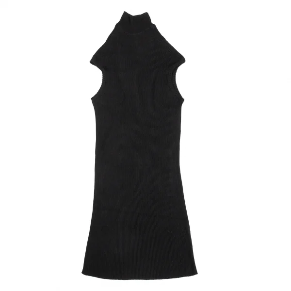 ヨウジヤマモト ファムYohji Yamamoto FEMME テンセルハイネックロングノースリーブ 黒3 K-82607_002